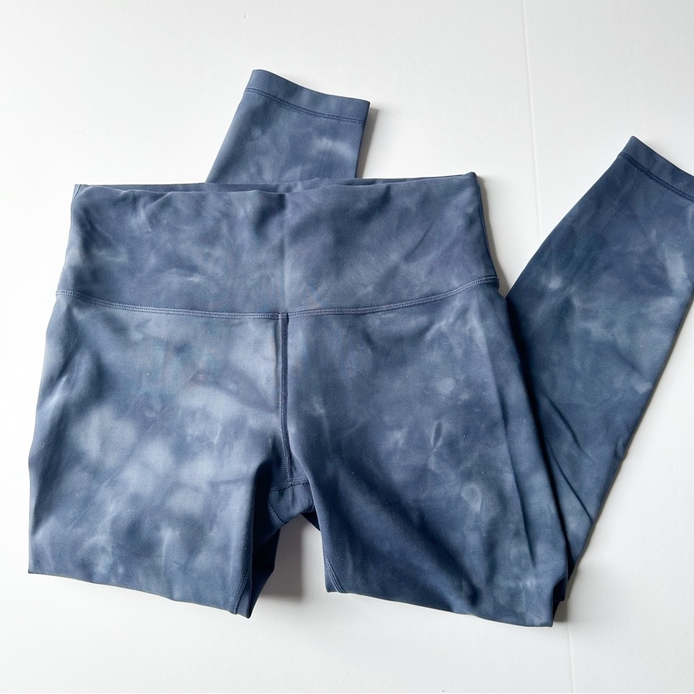 Lululemon Wunder Train blue diamond dye, size 12 - Picture 1 of 7